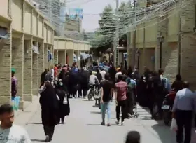 ویدئو | خاطره بازی با مشهد، شلوغ بازار