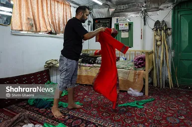 گزارش تصویری | تعزیه دوازدهم محرم در حسینیه کرمانی های مشهد