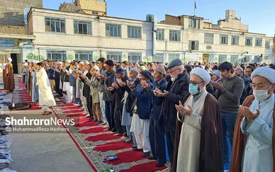نماز عید سعید فطر مهاجران افغانستانی در محله گلشهر