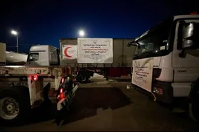 حرکت کاروان کمک مردمی از عراق به ایران