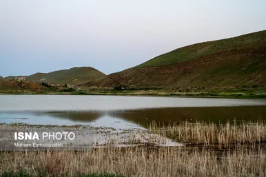 عکس‌هایی از دریاچه بزنگان در خراسان رضوی