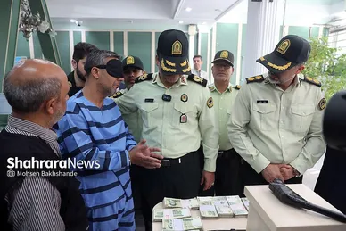 بازگشت سارق مسلح بانک سپه شعبه سعدآباد مشهد به محل سرقت