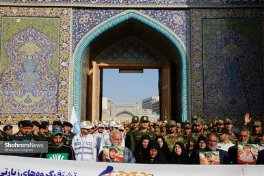 گزارش تصویری | بزرگداشت مقام سرباز در حرم مطهر رضوی