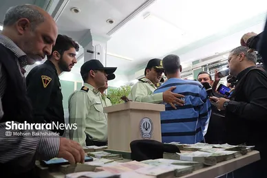 بازگشت سارق مسلح بانک سپه شعبه سعدآباد مشهد به محل سرقت