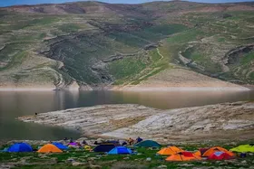 ویدئو| نمایی زیبا از دریاچه سیمره