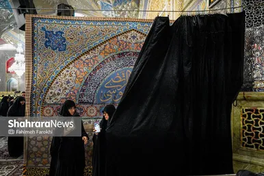 گزارش تصویری | آئین سیاه پوشی حرم مطهر امام رضا(ع)توسط مادران و همسران شهدا