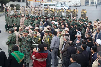 ورود پیکر مطهر ۱۲ شهید گمنام به مشهد