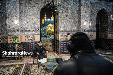 گزارش تصویری | پشت صحنه ویژه برنامه های سحر ماه رمضان تلویزیون در حرم مطهر رضوی