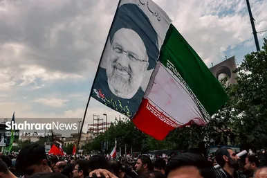 عکس‌هایی از مراسم تشییع پیکر شهدای خدمت در مشهد (۱)