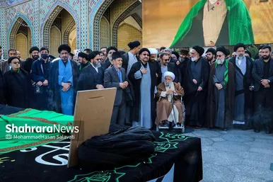 تشییع پیکر حجت الاسلام سید جعفر طباطبایی در مشهد