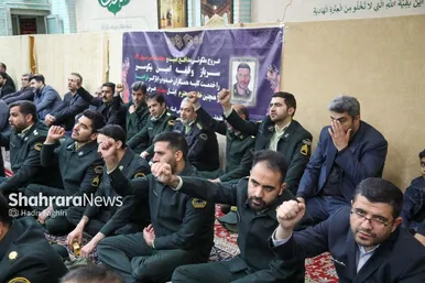 گزارش تصویری |مراسم تشییع پیکر دو مامور پلیس انفجار کلانتری در مشهد