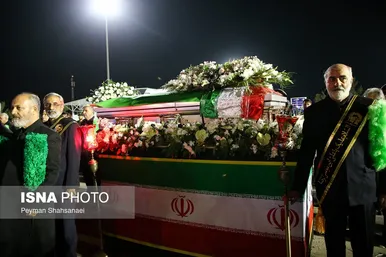 عکس‌هایی از ورود پیکر استاد محمود فرشچیان به کشور