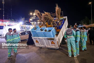 گزارش تصویری | آغاز فعالیت های اربعینی شهرداری مشهد در شهر نجف
