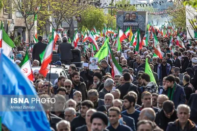 گزارش تصویری | تشییع پیکر شهید «علی لاریجانی» و «مرتضی لاریجانی» - قم