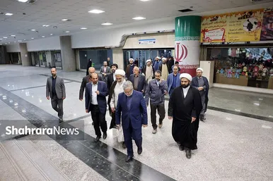 گزارش تصویری | بازدید اعضای حوزه علمیه خراسان از فاز یک خط سه قطارشهری مشهد
