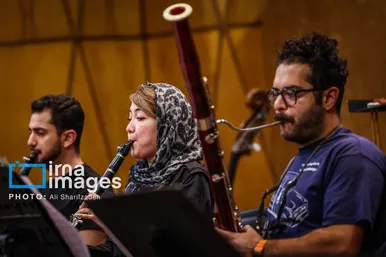 گزارش تصویری | تمرین ارکستر موسیقی ملی ایران
