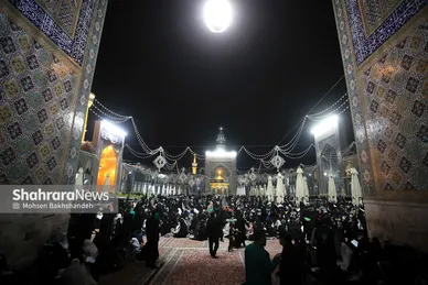 مراسم احیای شب ۱۹ ماه رمضان در حرم مطهر رضوی