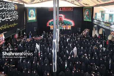 مراسم عزاداری روز دوازدهم محرم در حسینیه کرمانی‌های مشهد