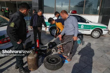 نمایشگاه کشفیات پلیس در طرح 