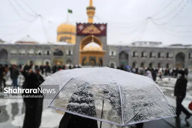 گزارش تصویری | یک روز برفی در حرم مطهر امام رضا(ع) - ۲۱ بهمن ۱۴۰۳