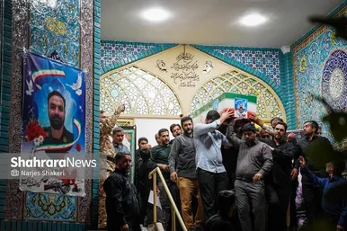گزارش تصویری | آئین بدرقه پیکر شهید سید حسن حسینی نژاد در مشهد
