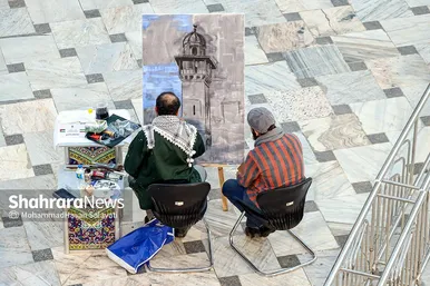 رویداد هنری «من القدس، الی القدس» در حرم مطهر رضوی
