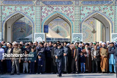 تشییع پیکر حجت الاسلام سید جعفر طباطبایی در مشهد