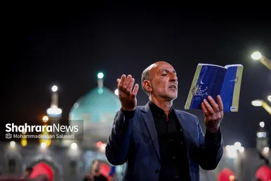 گزارش تصویری | مراسم احیای اولین شب قدر در حرم مطهر امام رضا (ع)