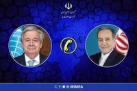 گفتگوی تلفنی وزیر امور خارجه با دبیرکل سازمان ملل متحد