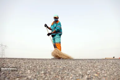 پاکسازی ٧ محور ورودی مشهد مقدس در دهه آخر صفر