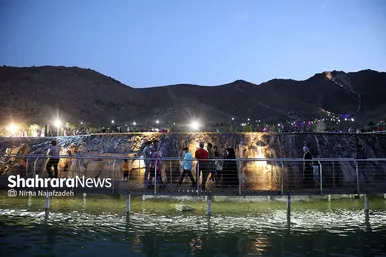 افتتاح پروژه کوهشار، بزرگترین آبشار مصنوعی ایران