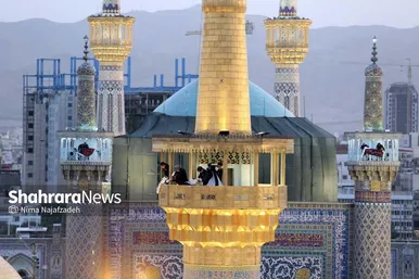 آئین سنتی اذن عزا در حرم مطهر رضوی