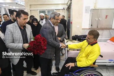 گزارش تصویری | بازدید استاندار خراسان رضوی از مرکز توانبخشی جانبازان نخاعی امام خمینی (ره)