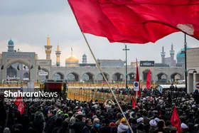 اجتماع عزاداران فاطمی و تشییع پیکر ۹ شهید دفاع مقدس و مدافع حرم