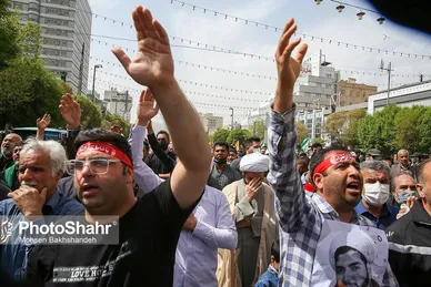 تشییع پیکر شهید حجت الاسلام دارایی در مشهد