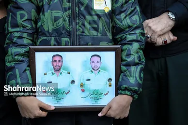 اجتماع عزاداران فاطمی و تشییع پیکر ۱۲ شهید گمنام دفاع مقدس و ۲ شهید حادثه تروریستی راسک در مشهد