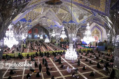 مراسم احیاء شب ۲۱ ماه مبارک رمضان در حرم مطهر رضوی
