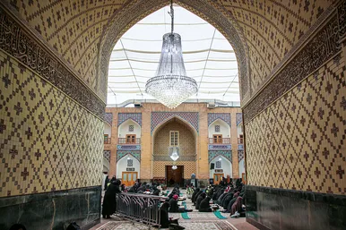مراسم ترتیل‌خوانی بانوان در حرم مطهر رضوی 