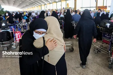 عکس‌های بازگشت اولین کاروان حجاج خراسانی به مشهد