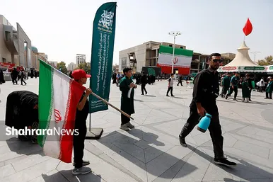 گزارش تصویری | موکب های خدمت رسان به زائران در روزهای پایان ماه صفر در عرصه میدان شهدا مشهد