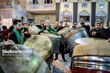 آئین سنتی مشعل گردانی نجفی‌ها در شب تاسوعا