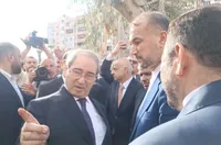 بازدید امیرعبداللهیان از محل شهادت شهید زاهدی و همرزمانش
