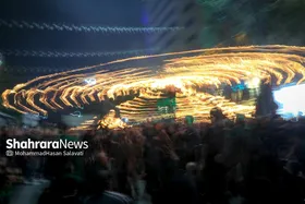 تصاویری از آئین سنتی مشعل گردانی نجفی&zwnj;های مقیم مشهد