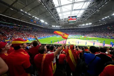 عکس‌هایی از بازی تیم‌های ایتالیا و اسپانیا در یورو۲۰۲۴