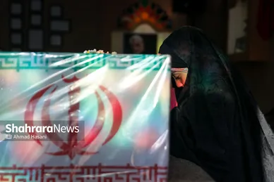 مراسم وداع با پیکر شهید مدافع حرم، محمد رضا بیات