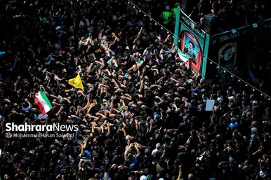 تصاویری از استقبال و تشییع پیکر رئیس جمهور رئیسی و شهدای خدمت در مشهد