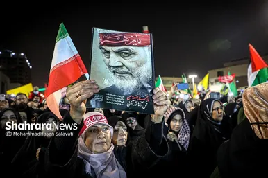 اجتماع بزرگ حمایت از کودکان غزه در عرصه میدان شهدا مشهد