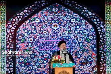 سخنرانی رئیس جمهور منتخب در حرم مطهر رضوی