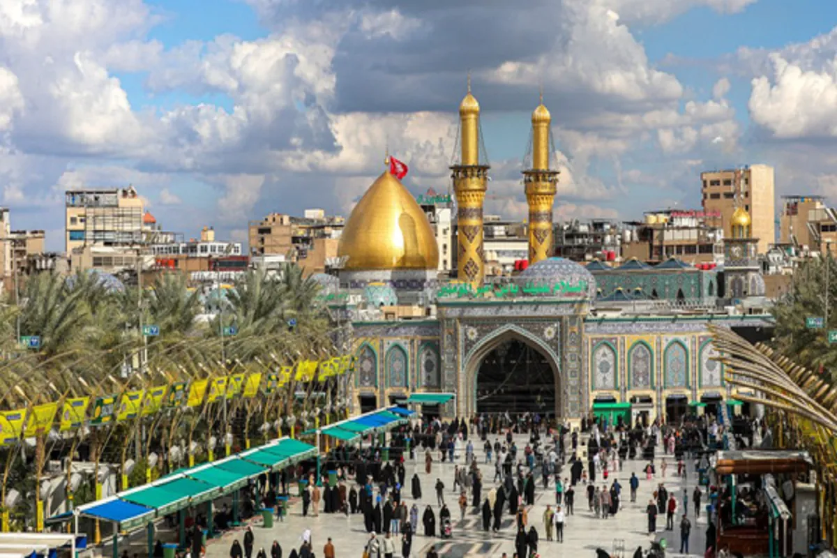 طلاکاری گنبد جدید حرم امام حسین(ع) با فناوری‌های نوین ایرانی