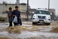 ویدئو| تصاویری از سیل شدید در عربستان